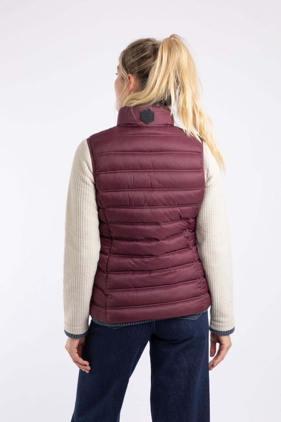 Weird Fish Aubergine Atissa Lightweight Padded Gilet
