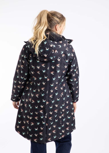 Weird Fish Nightshade Sena Printed Waterproof Coat