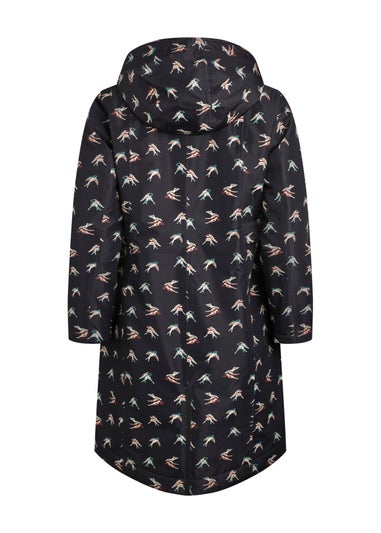Weird Fish Nightshade Sena Printed Waterproof Coat
