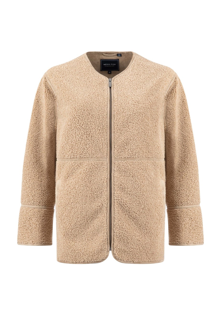 Weird Fish Putty Gleason Faux Shearling Jacket