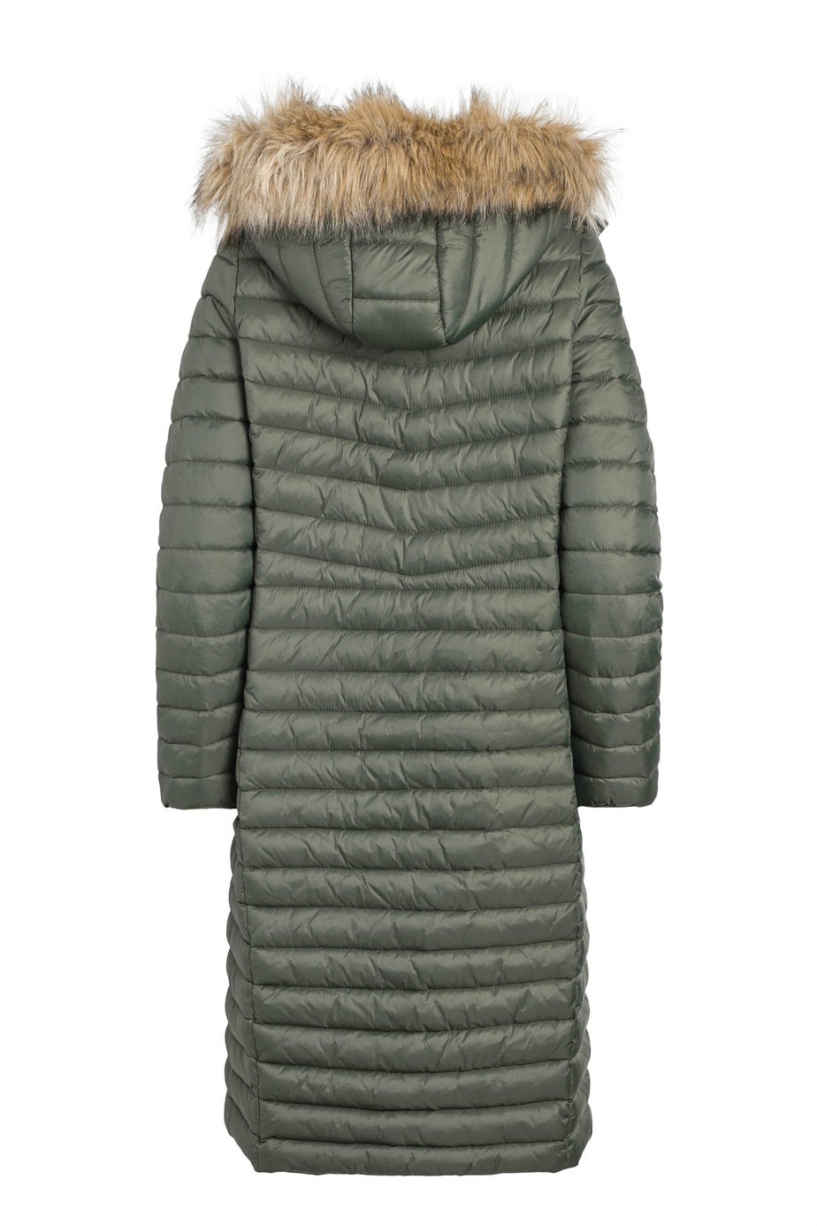 Weird Fish Deep Lichen Green Kempley Lightweight Padded Midline Hooded Jacket