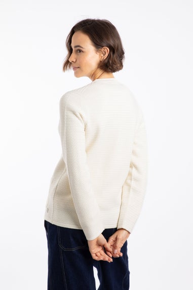 Weird Fish Chalk Hayley Knitted Blazer Cardigan