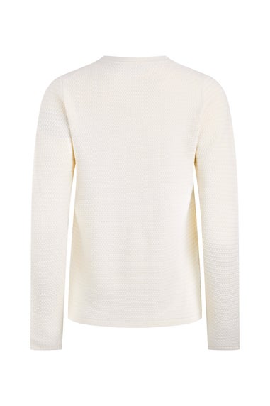 Weird Fish Chalk Hayley Knitted Blazer Cardigan