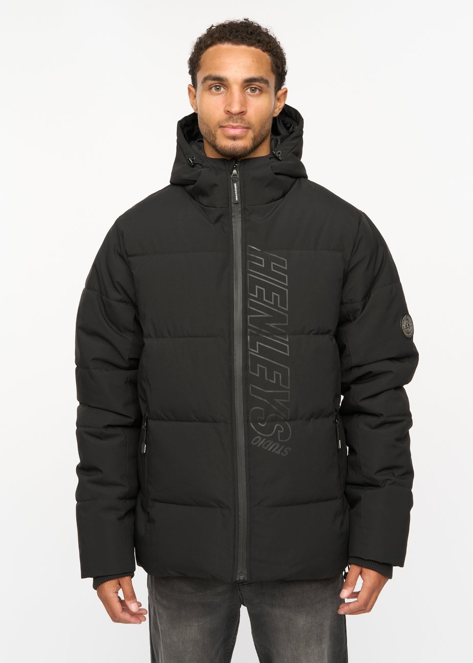 Henleys Black System Ski Puffer Jacket