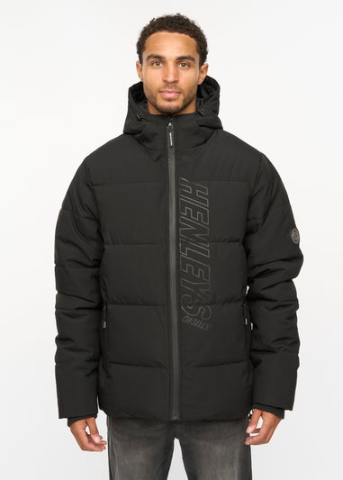 Henleys Black System Ski Puffer Jacket