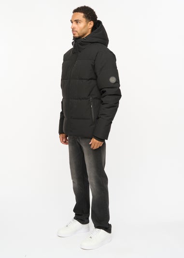 Henleys Black System Ski Puffer Jacket