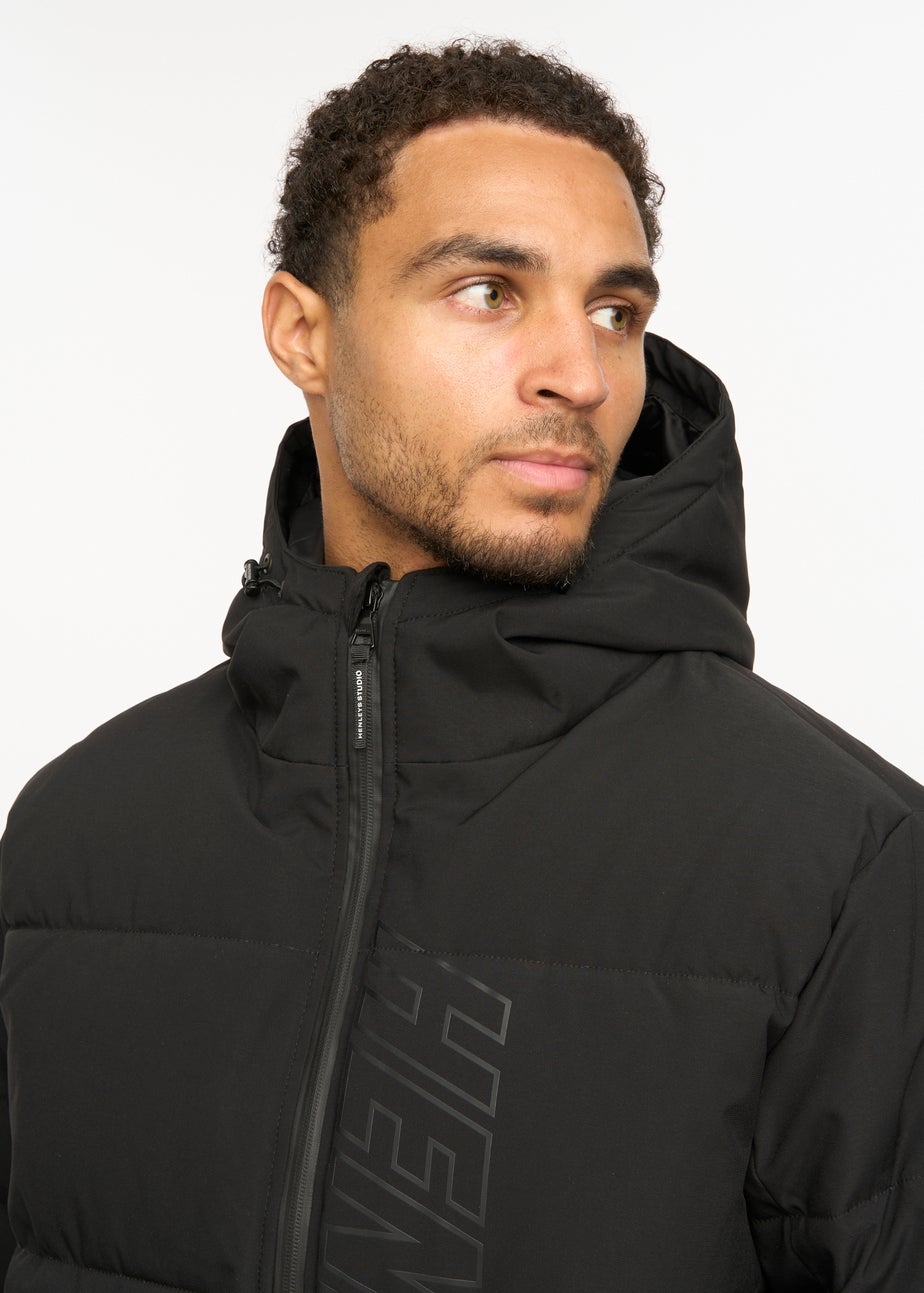 Henleys Black System Ski Puffer Jacket