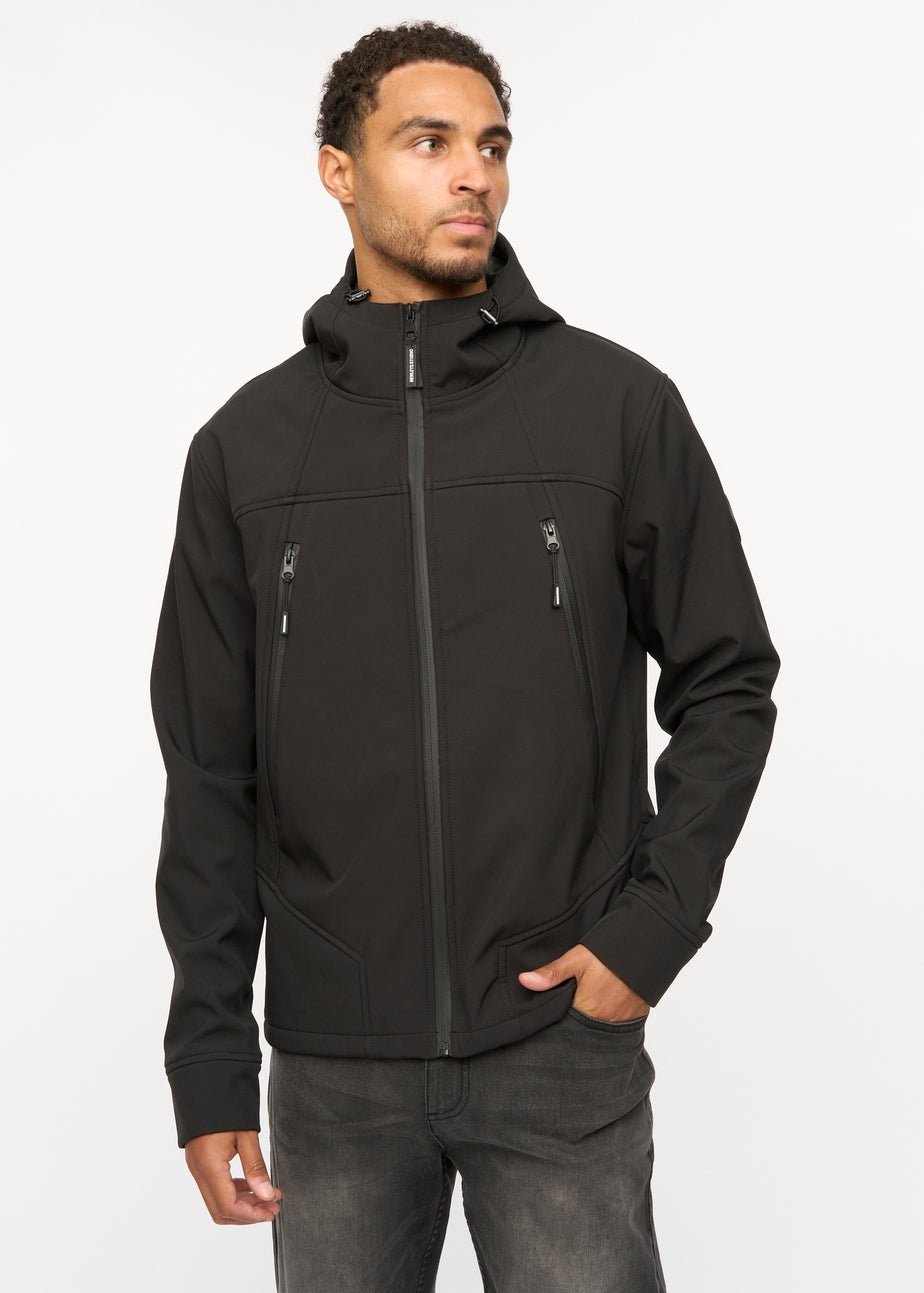 Henleys Black Expand Soft Shell Jacket