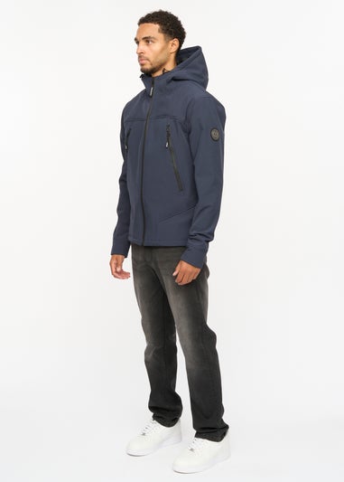 Henleys Navy Expand Soft Shell Jacket