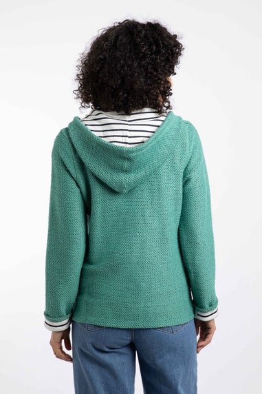 Weird Fish Dark Jade Chicoa Full Zip Macaroni Hoodie