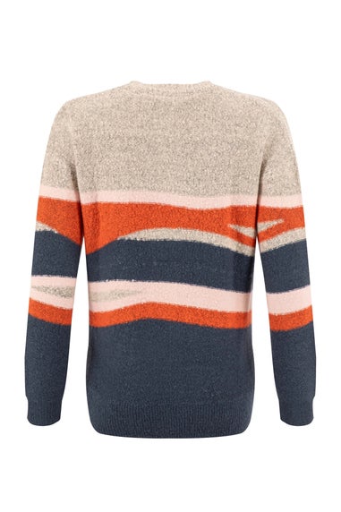 Weird Fish Chalk Chiltern Intarsia Knitted Jumper