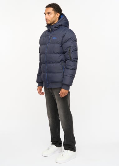 Henleys Navy Thinker Puffer Bomber