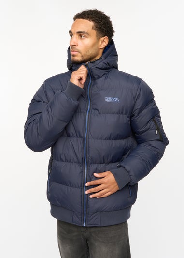 Henleys Navy Thinker Puffer Bomber