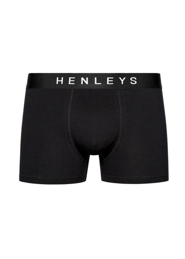 Henleys Black Coalink Boxers 5 pack