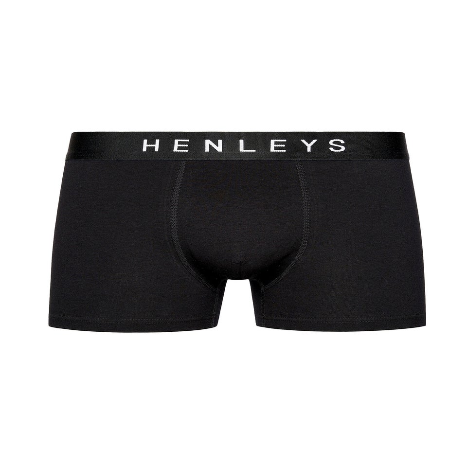 Henleys Black Coalink Boxers 5 pack