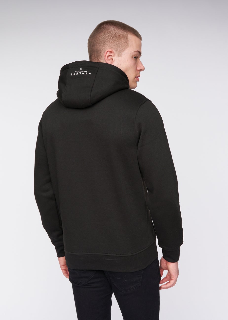 Henleys Black Colhen Hoodie