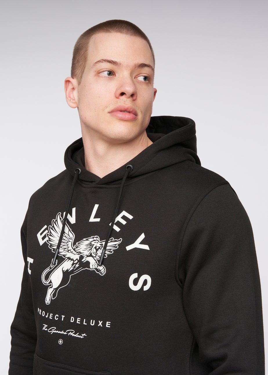Henleys Black Colhen Hoodie