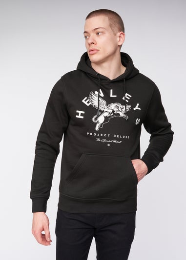 Henleys Black Colhen Hoodie