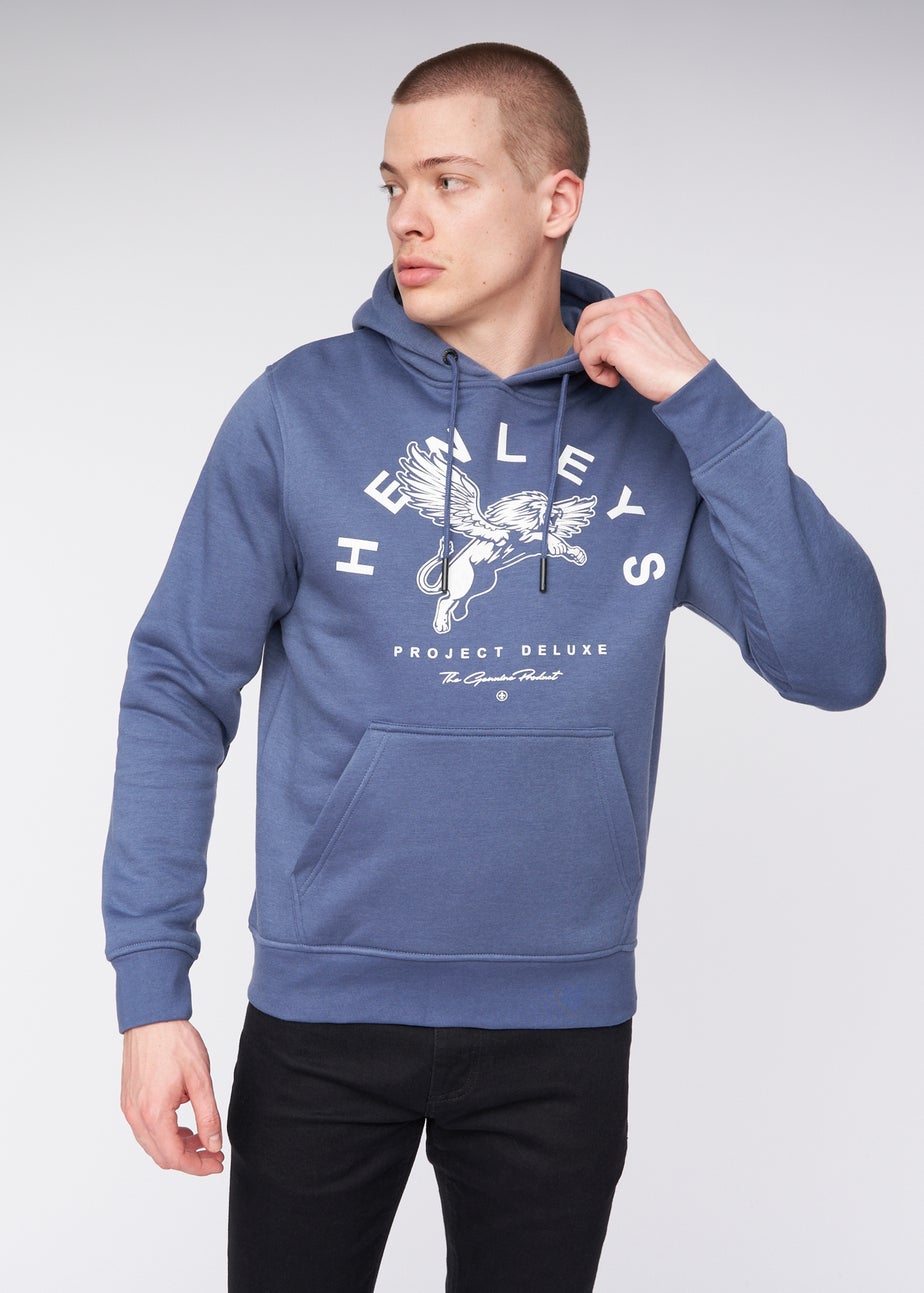 Henleys Deep Blue Colhen Hoodie