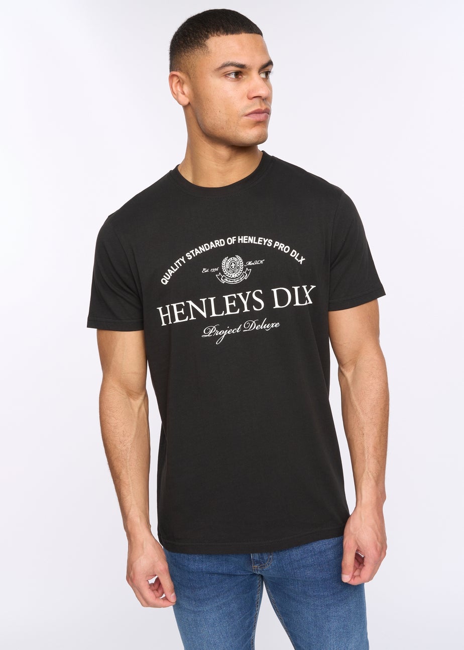Henleys Black Henclose T-Shirt
