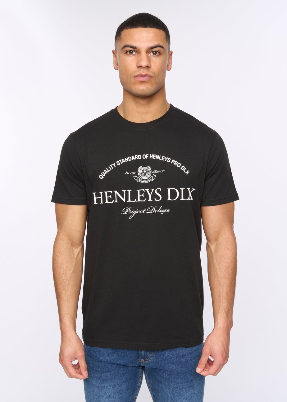 Henleys Black Henclose T-Shirt