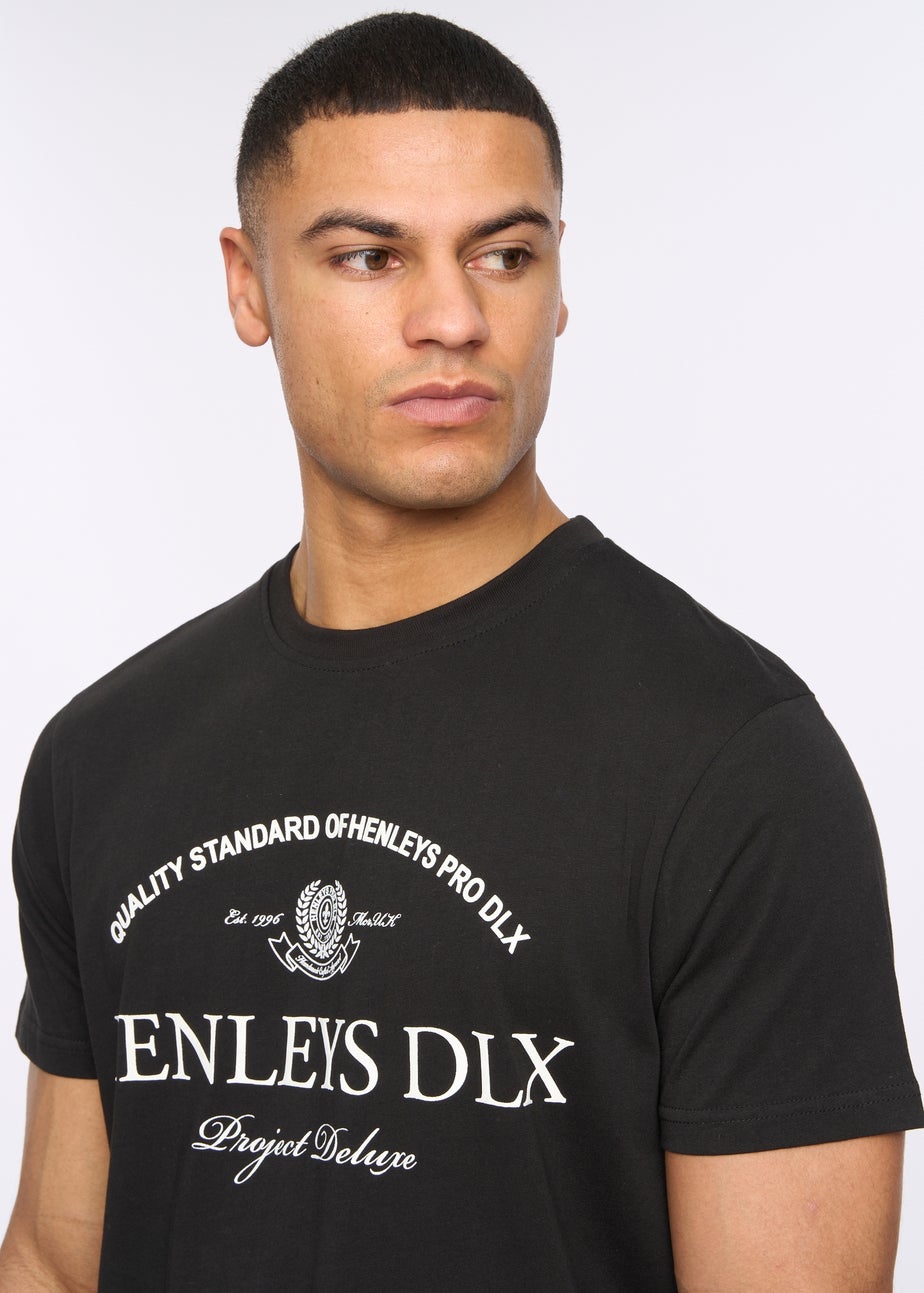 Henleys Black Henclose T-Shirt