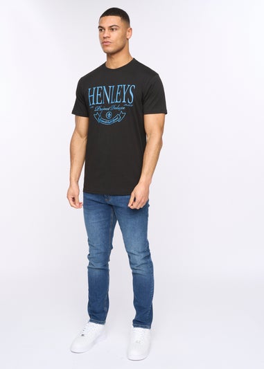 Henleys Black Henbank T-Shirt