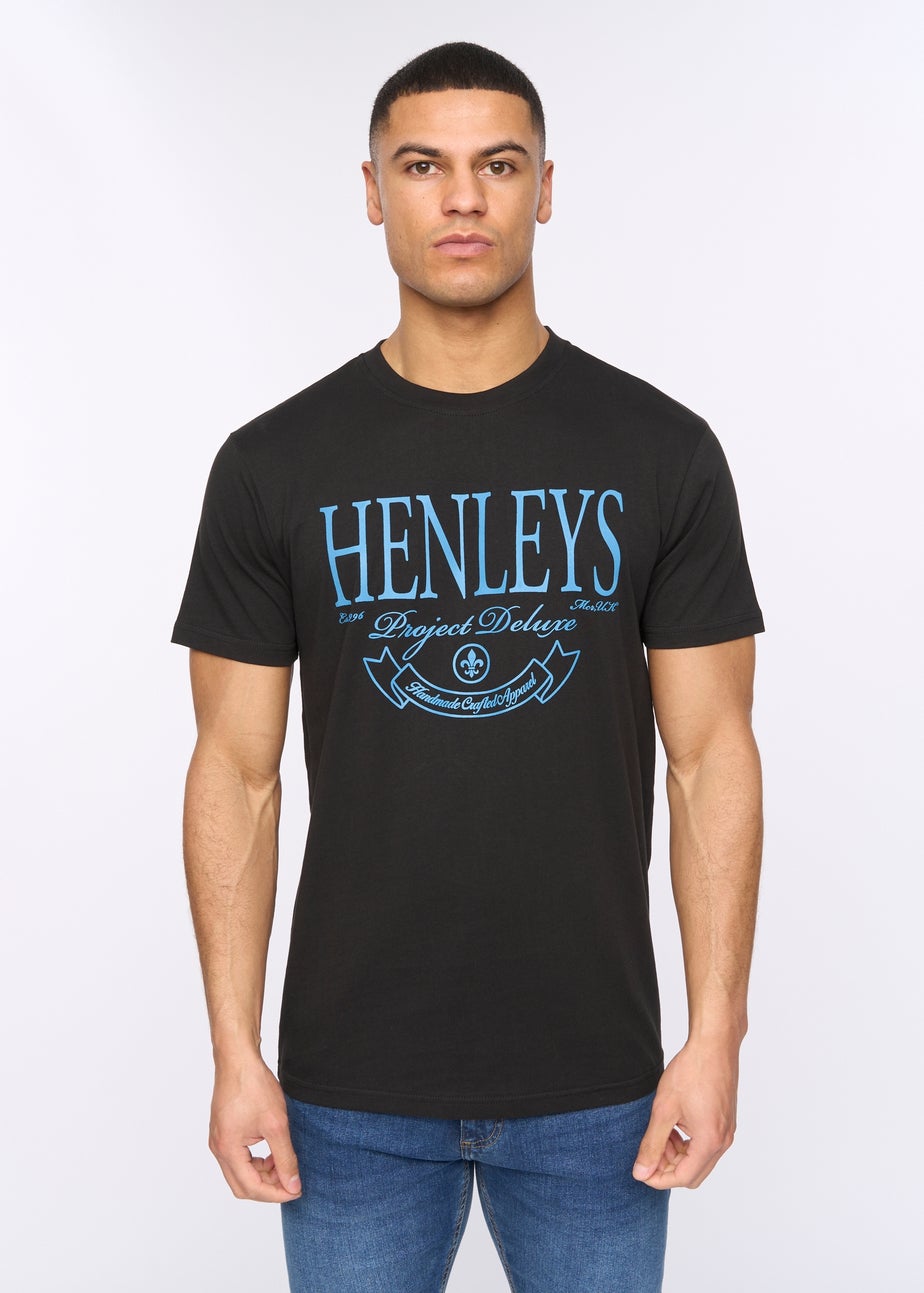 Henleys Black Henbank T-Shirt