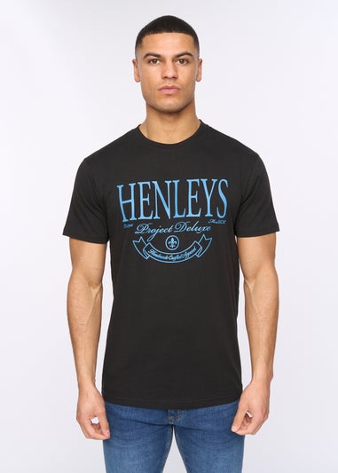 Henleys Black Henbank T-Shirt
