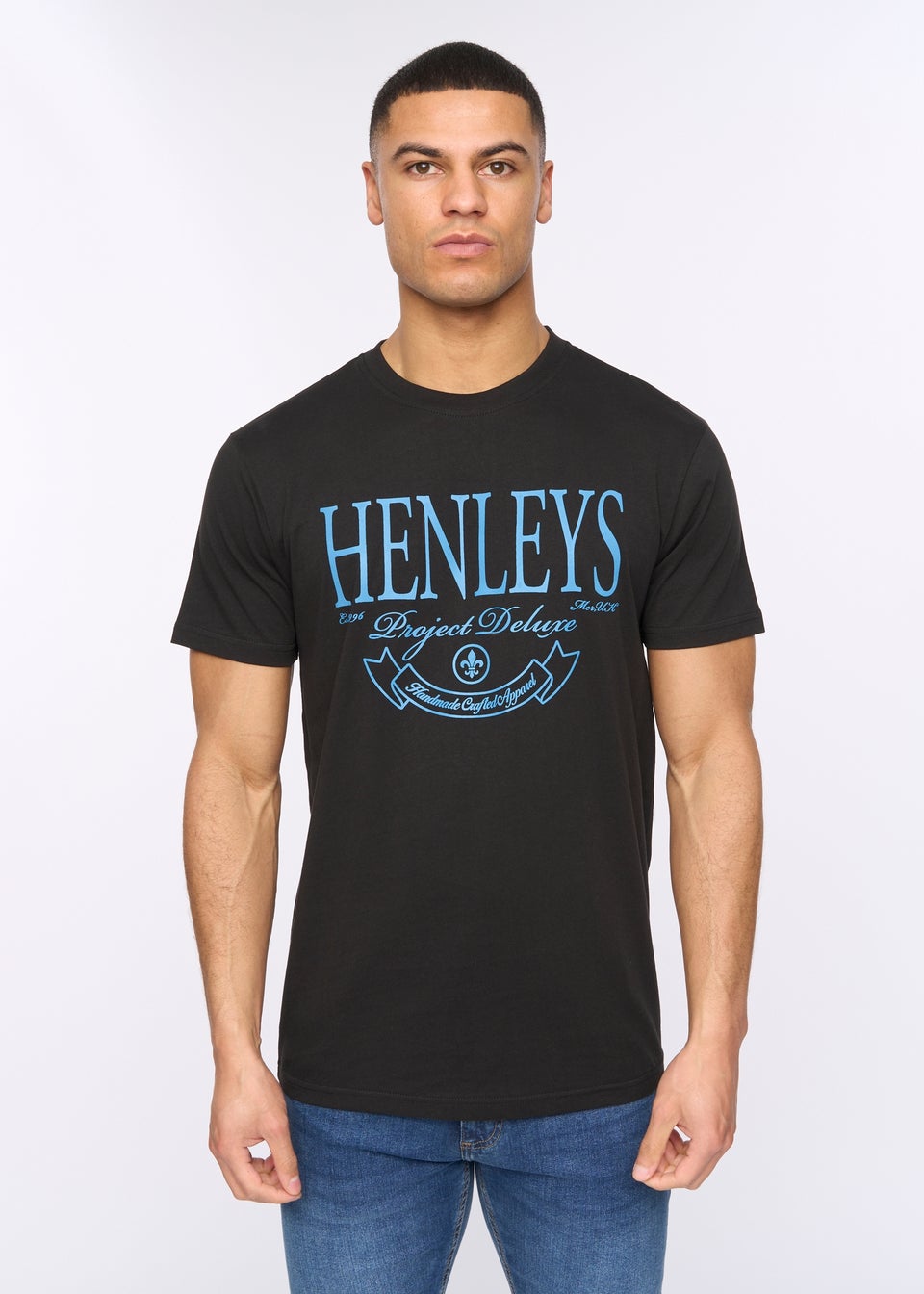 Henleys Black Henbank T-Shirt