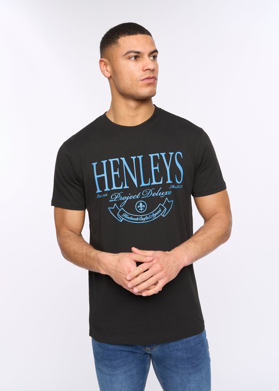 Henleys Black Henbank T-Shirt