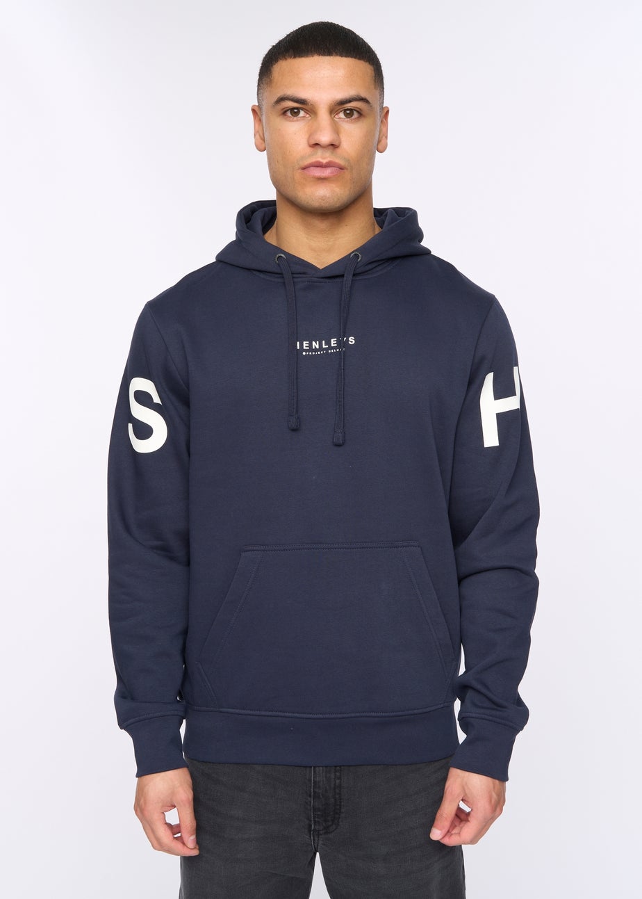 Henleys Navy Hensleeve Hoodie