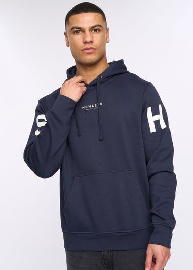 Henleys Navy Hensleeve Hoodie
