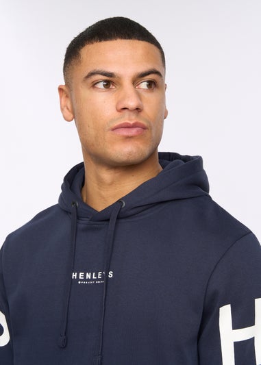 Henleys Navy Hensleeve Hoodie