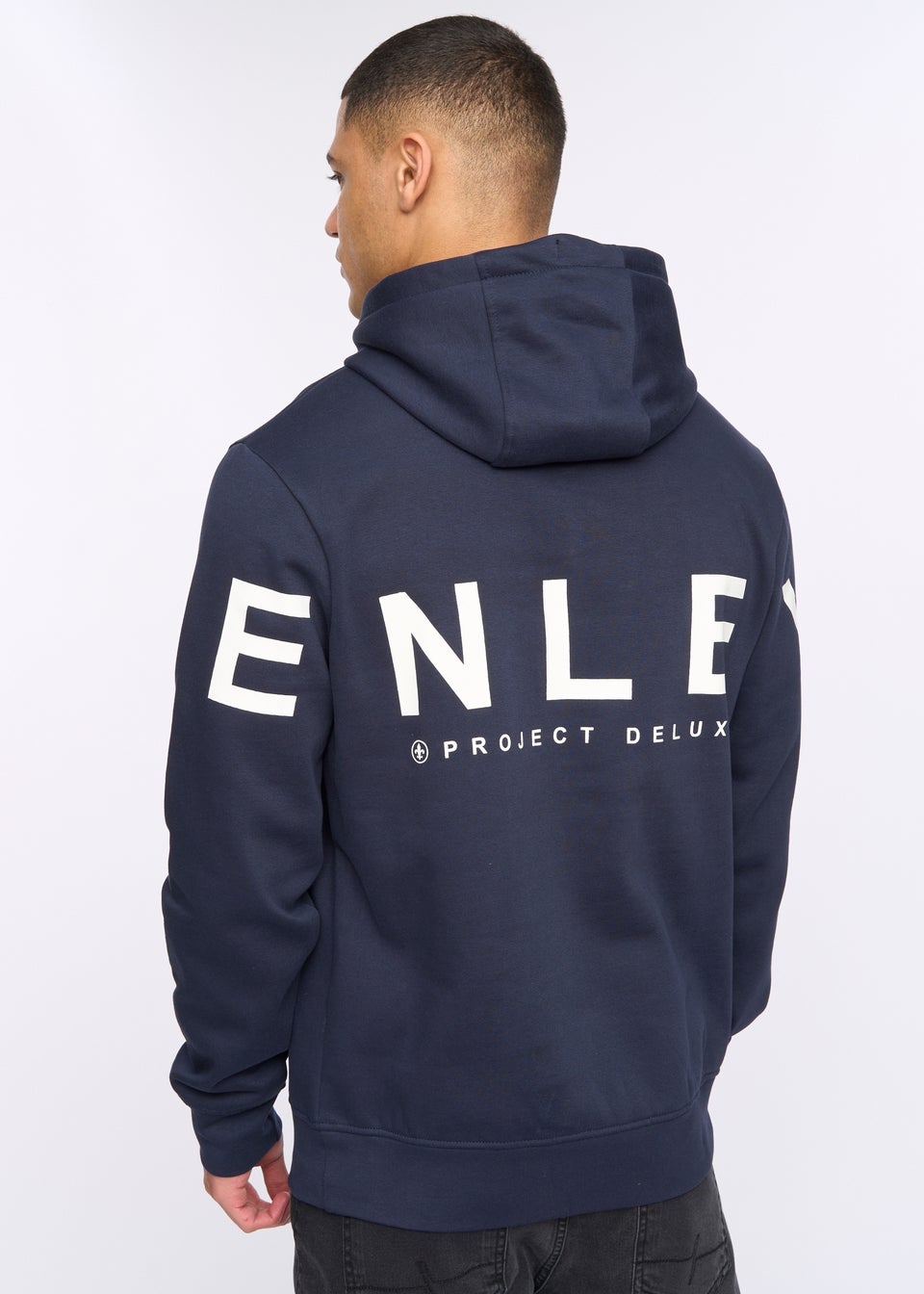 Henleys Navy Hensleeve Hoodie