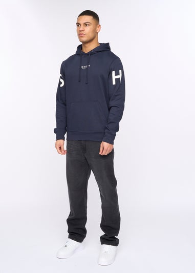 Henleys Navy Hensleeve Hoodie