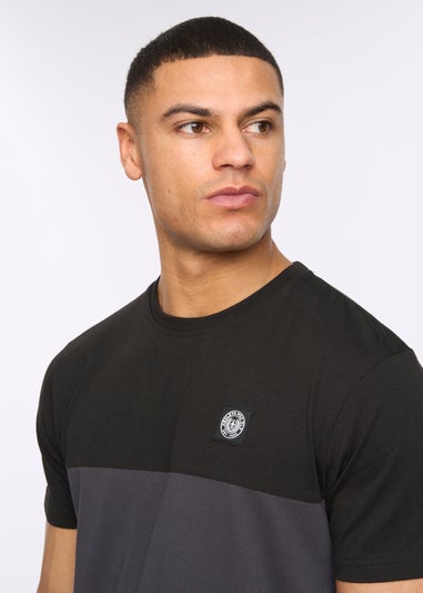 Henleys Black Henpanel T-Shirt