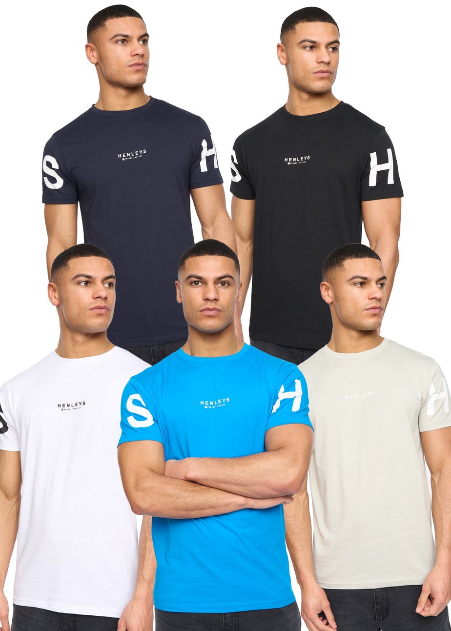 Henleys Assorted Hensleeve T-Shirt 5 pack