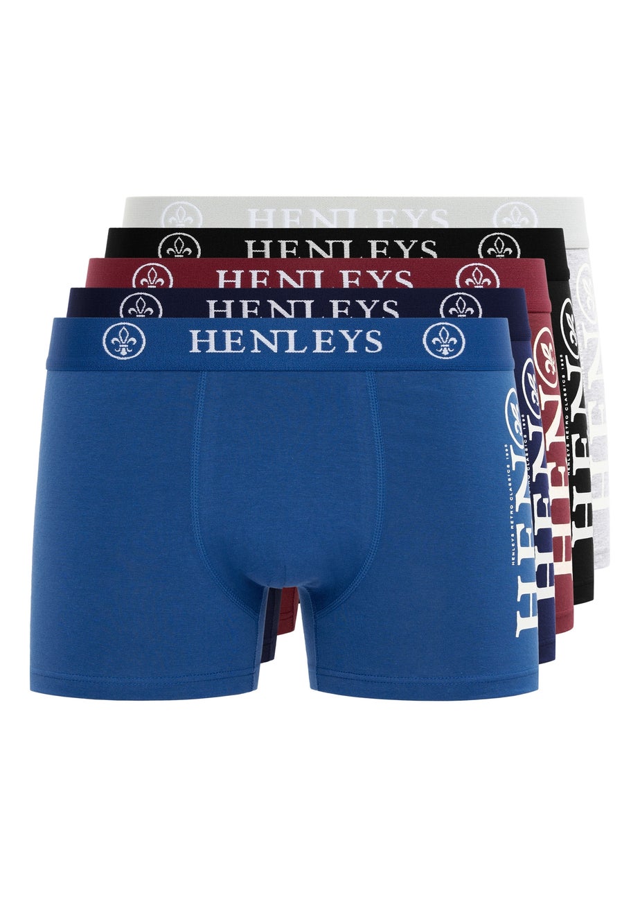 Henleys Assorted Kelmack2 Boxers 5 pack