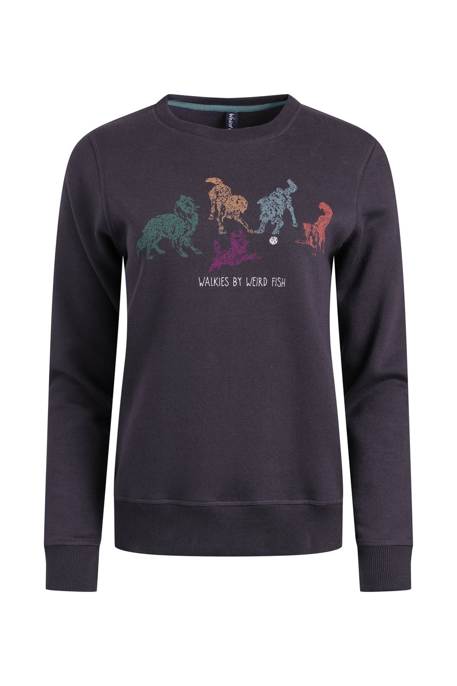 Weird Fish Midnight Chidham Graphic Crew Neck Sweatshirt