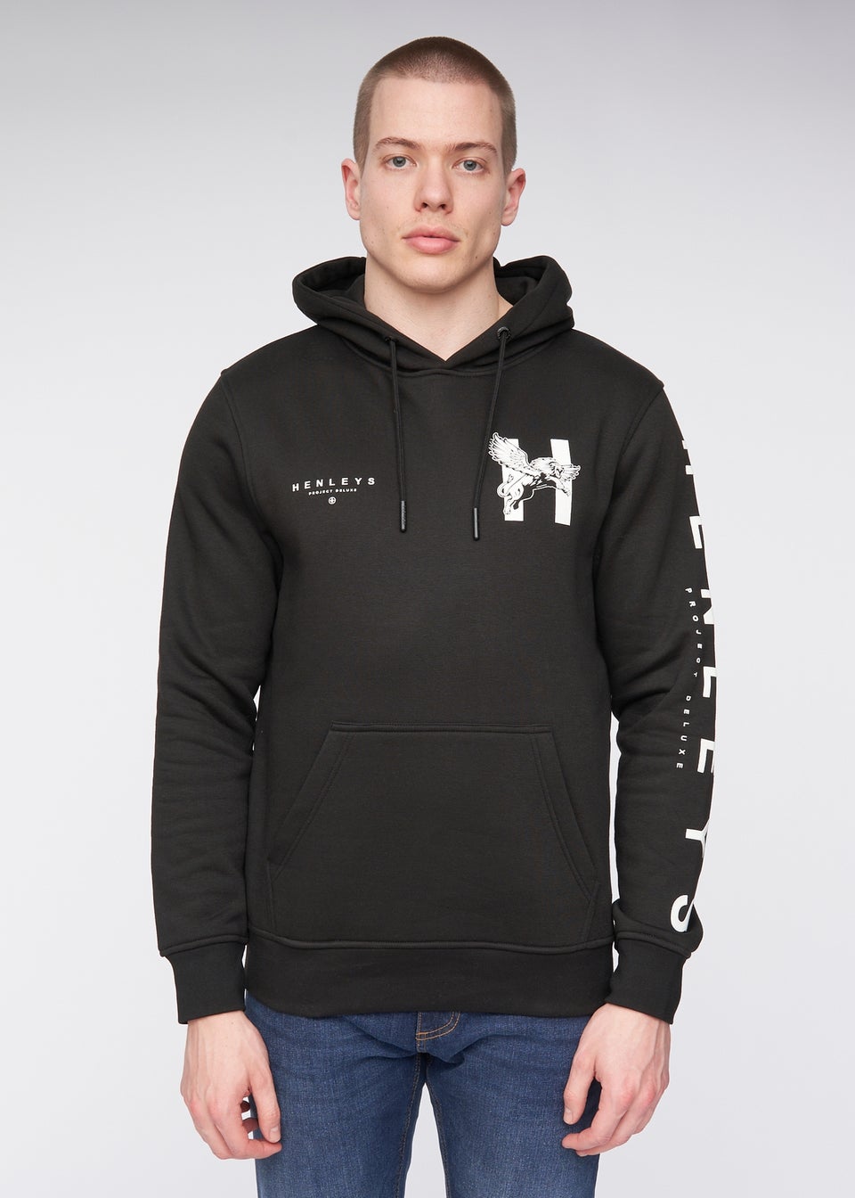 Henleys Black Kilhen Hoodie