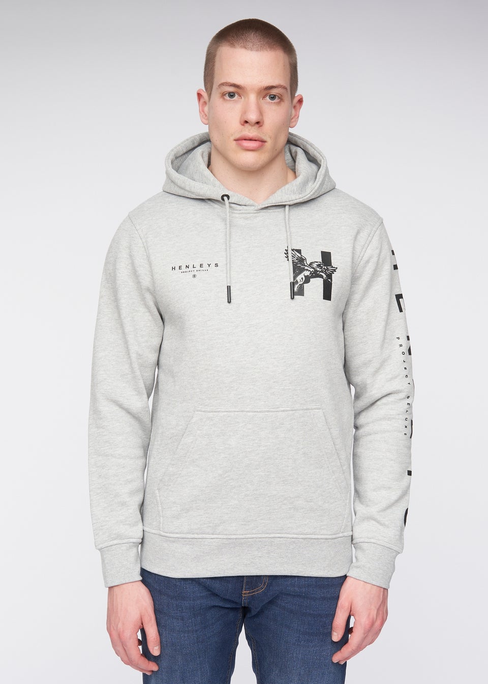 Henleys Grey Kilhen Hoodie