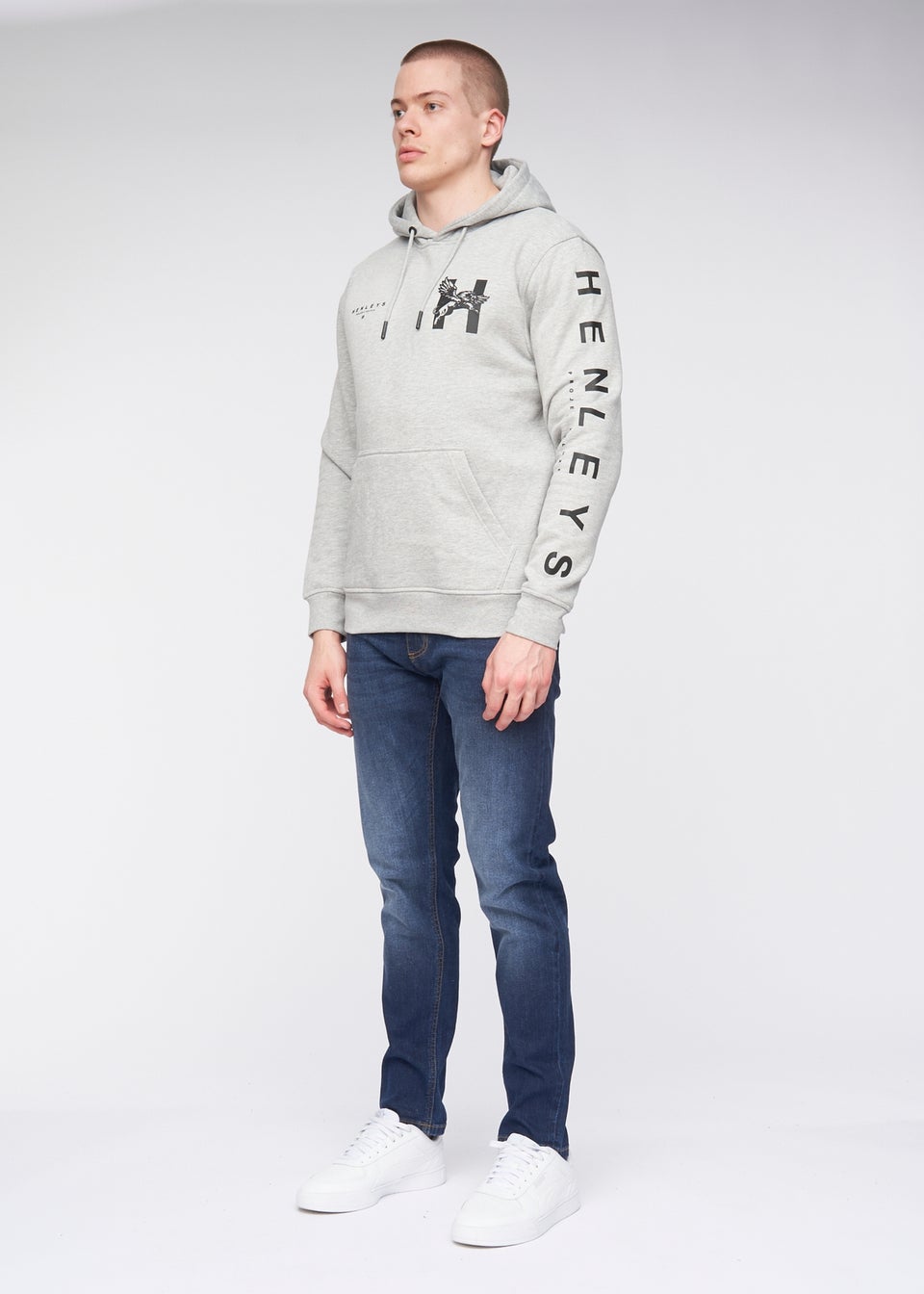 Henleys Grey Kilhen Hoodie