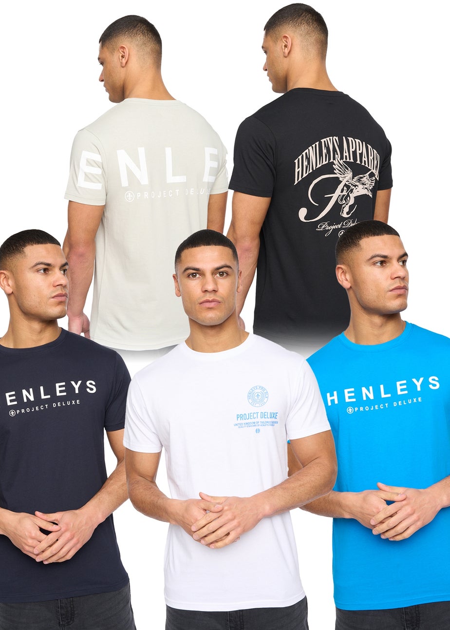 Henleys Assorted Multhen T-Shirt 5 pack