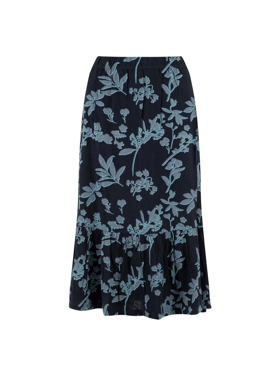 Weird Fish Spring Lake Minnerve Tiered Printed Midi Skirt