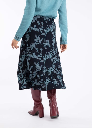 Weird Fish Spring Lake Minnerve Tiered Printed Midi Skirt