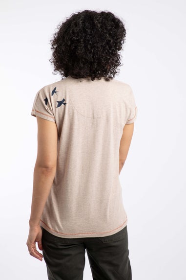 Weird Fish Sand Dune Swirling Swallows Printed Graphic T-Shirt