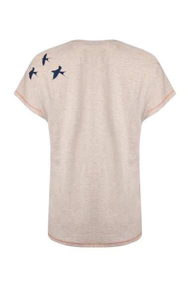 Weird Fish Sand Dune Swirling Swallows Printed Graphic T-Shirt