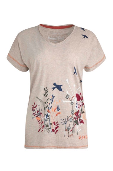 Weird Fish Sand Dune Swirling Swallows Printed Graphic T-Shirt