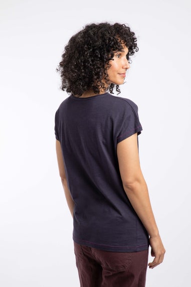 Weird Fish Dark Navy Go Fetch Front Print Graphic T-Shirt